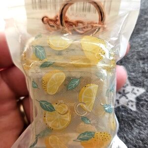 Lemon Print AirPods Case with Keychain